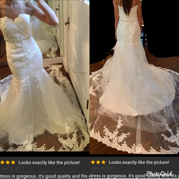 SOLD...Wedding gown - Picture 6 of 8